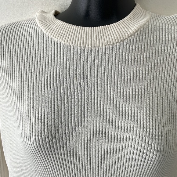 Ribbed Long Sleeve Top with Butterfly Hem - Picture 2 of 5